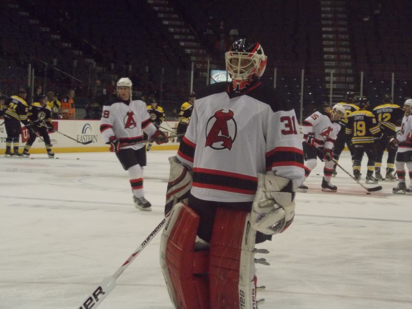 Jeff Frazee (and his new goalie pads)
